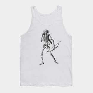 Skeleton with Bow and Arrow Tank Top